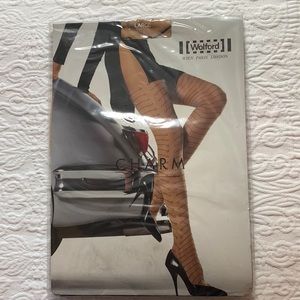 VINTAGE PANTYHOSE WOLFORD LONDON/PARIS NEIMAN MARCUS SZ L-SAHARA BROWN CHARM